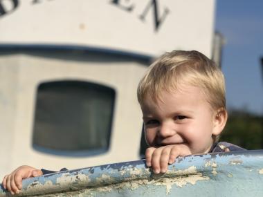 barn på skib